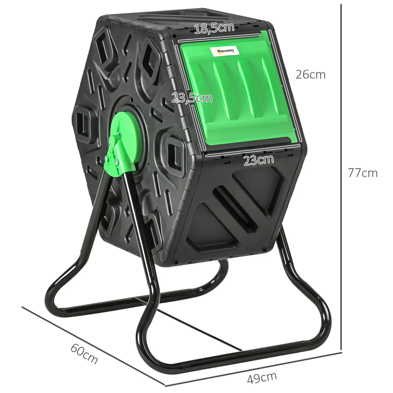 4goodz Composteertrommel Draaibaar - Compostbak 65 Liter