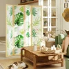 4Goodz 4-delige Kamerscherm Opvouwbaar - Roomdivider Tropisch Motief - Houten Frame