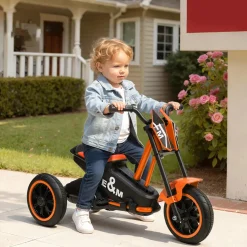 4Goodz Driewieler Loopfiets Met Pedaal Voor Kinderen 18–36 Maanden - Oranje