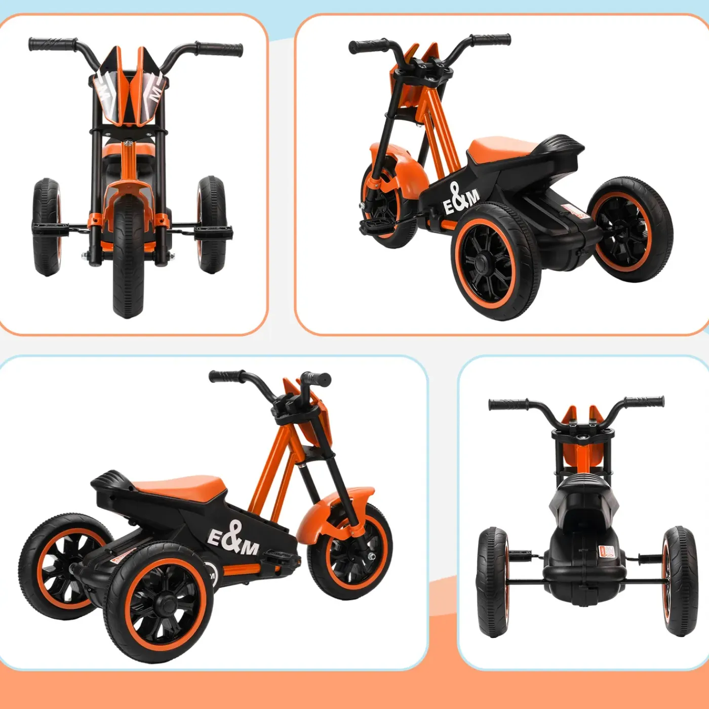 4Goodz Driewieler Loopfiets Met Pedaal Voor Kinderen 18–36 Maanden - Oranje