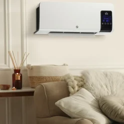 4Goodz Elektrische Heater Wandmontage Met Oscillatiefunctie - 2 Standen - Timer - Led-display