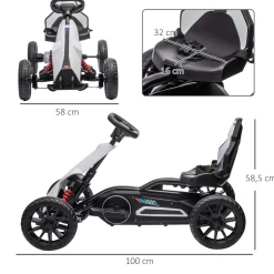 4goodz Elektrische Skelter Voor Kinderen - Tot 5 Km/u - Wit