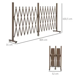4goodz Flexibel Hekwerk Uitrekbaar Van 52 - 405 Cm - Aluminium