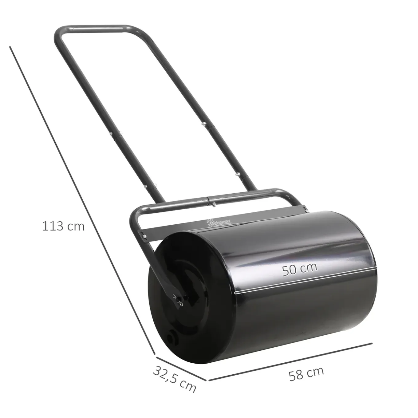 4goodz Gazonwals Tuinwals 32 Cm Diameter - 38 Liter Water/zand Vulling