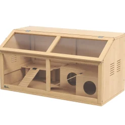 4Goodz Hamsterkooi Van Hout Met Hangbrug