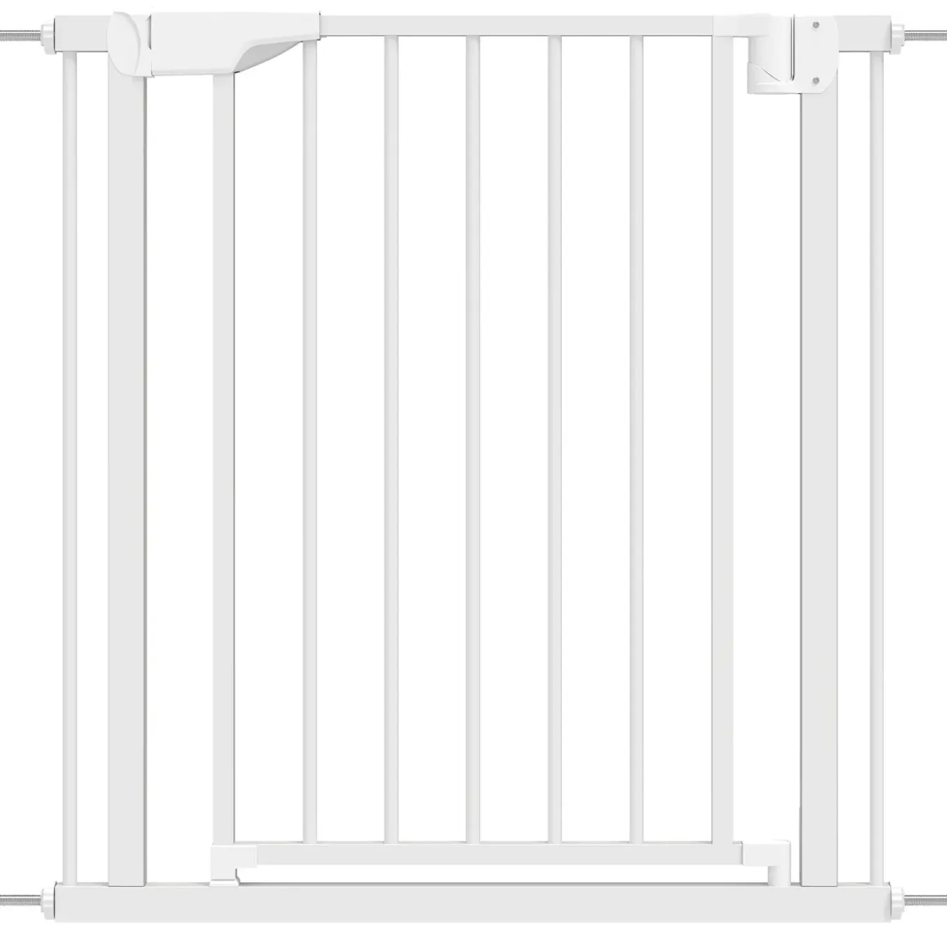 4goodz Hondenhekje Klemmontage 76–82 Cm Breed - Zonder Boren - Wit