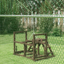 4goodz Houten Kippenrek Met Zitstokken En Kippenschommel Voor 2-3 Kippen - Bruin