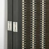 4goodz Kamerscherm Opvouwbaar - Roomdivider Grenenhout/bamboe 180x180 Cm - Bruin/zwart