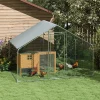 4Goodz Kippenren Met Uv-bestendig Zeil En Gaas Voor 5-8 Kippen - 300x170 Cm