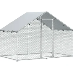 4Goodz Kippenren Met Uv-bestendig Zeil En Gaas Voor 5-8 Kippen - 300x170 Cm
