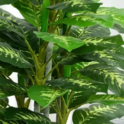 4Goodz Kunstplant Dieffenbachia - Kunstplant Met Pot -120 Cm - Groen