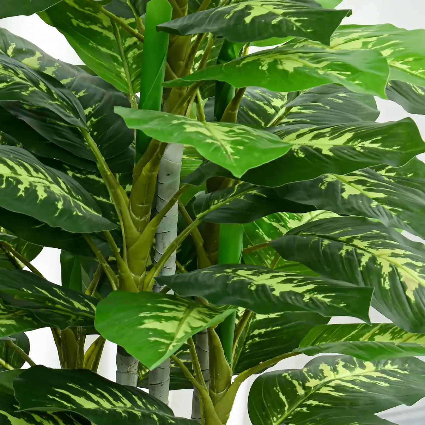 4Goodz Kunstplant Dieffenbachia - Kunstplant Met Pot -120 Cm - Groen