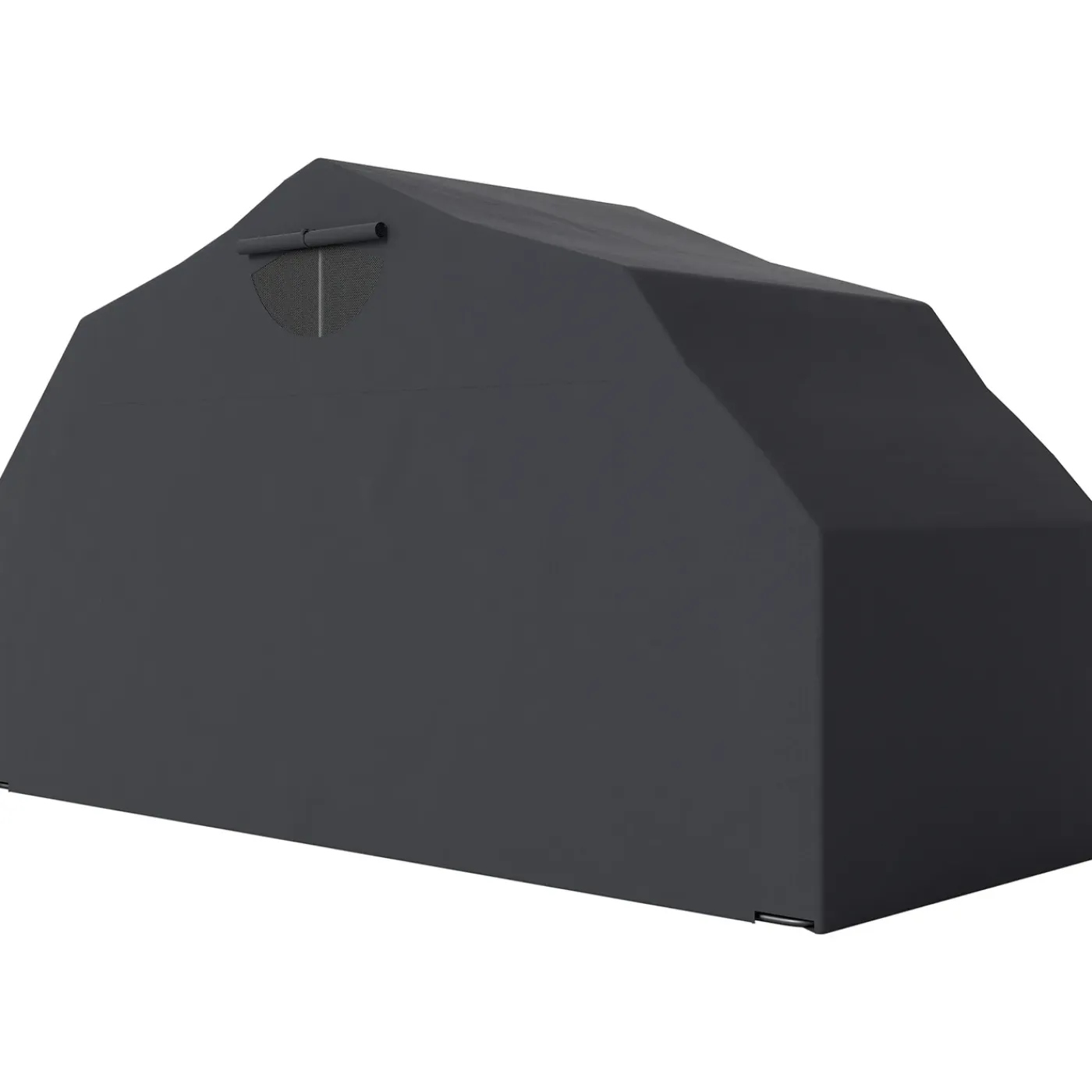 4Goodz Motorberging Opslagtent Waterdicht Xxl 345x135x191cm - Zwart