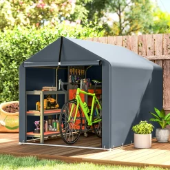 4goodz Opslagtent Weersbestendig Voor Fietsen Of Gereedschap 221x162x163 Cm