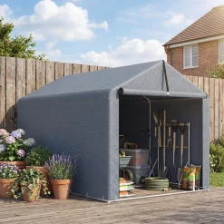 4goodz Opslagtent Weersbestendig Voor Fietsen Of Gereedschap 221x162x163 Cm