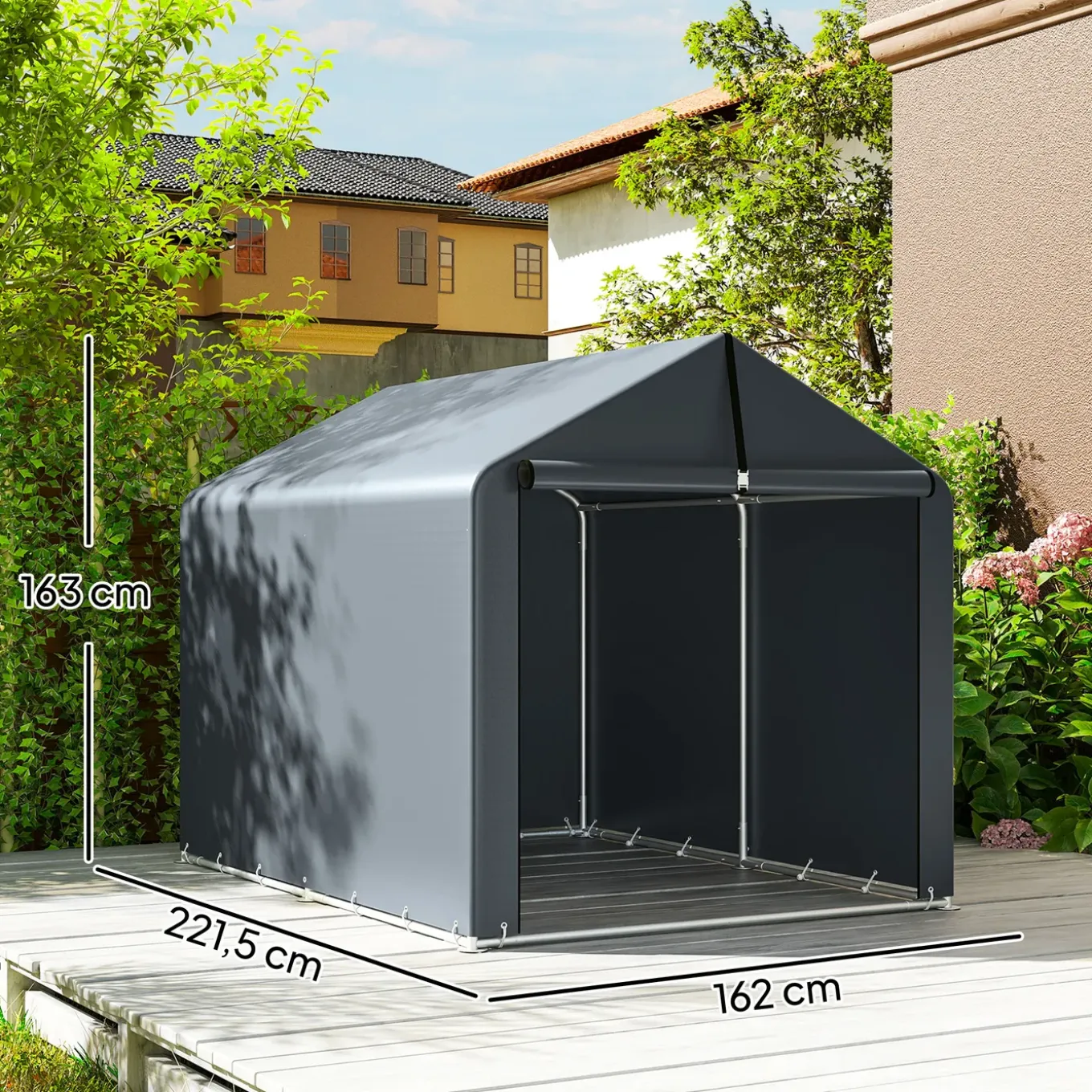 4goodz Opslagtent Weersbestendig Voor Fietsen Of Gereedschap 221x162x163 Cm