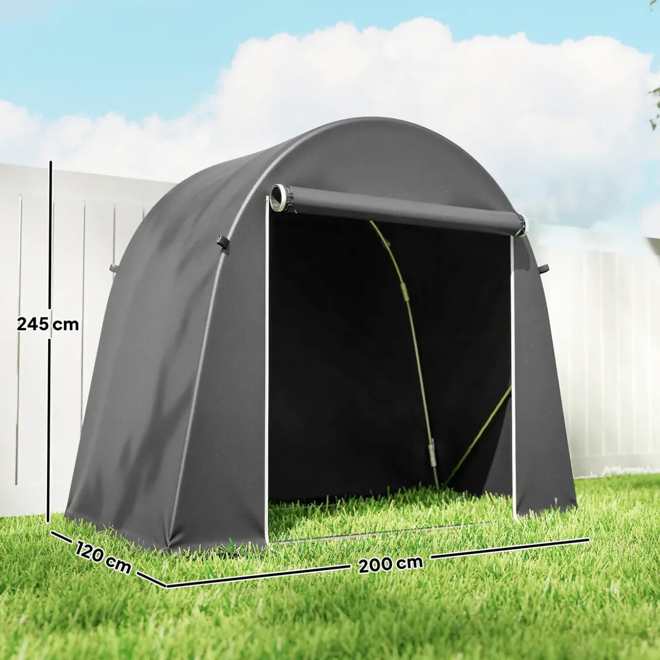 4goodz Opslagtent/weidetent 245x120x200 Cm Met Uv-bescherming