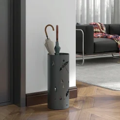 4goodz Paraplustandaard Staal - 4 Haken - Wateropvangbak - Staal - Grijs
