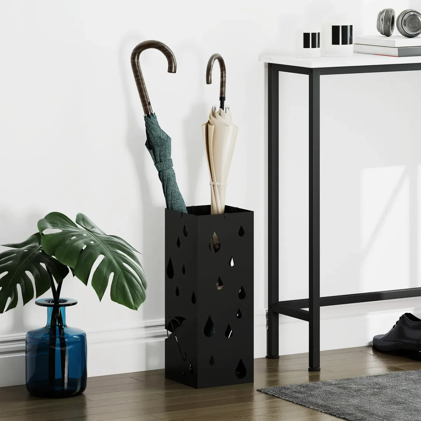 4Goodz Paraplustandaard Staal - Zwart