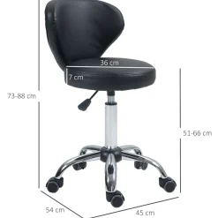 4Goodz Rolkruk Met Rugleuning - 73-88 Cm In Hoogteverstelbaar