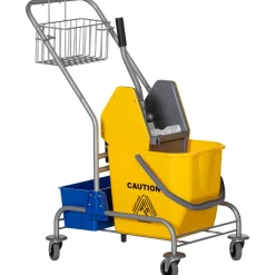 4Goodz Schoonmaakwagen Rolemmer Met Wringer Op Wielen - 26 Liter Capaciteit