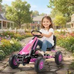 4Goodz Skelter Met Verstelbare Stoel Voor 3-8 Jaar - Roze
