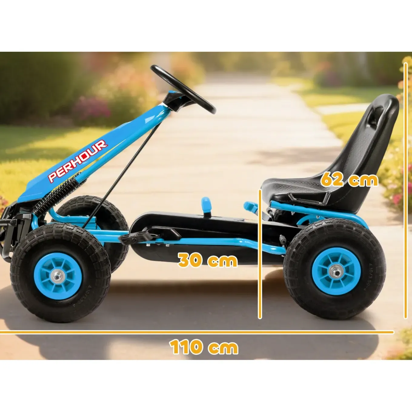 4goodz Skelter Met Verstelbare Stoel Voor 3-8 Jaar - Blauw