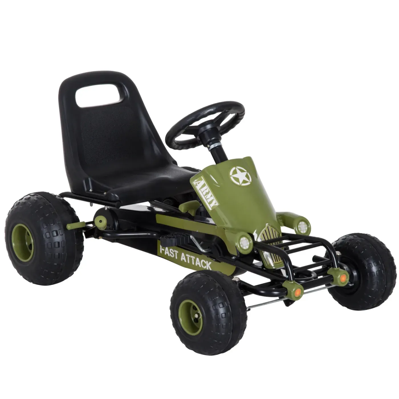 4Goodz Skelter Trapauto Met Handrem Voor Kinderen - Groen