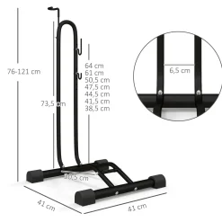 4goodz Universeel Display Fietsenrek - Fiets Standaard - Zwart