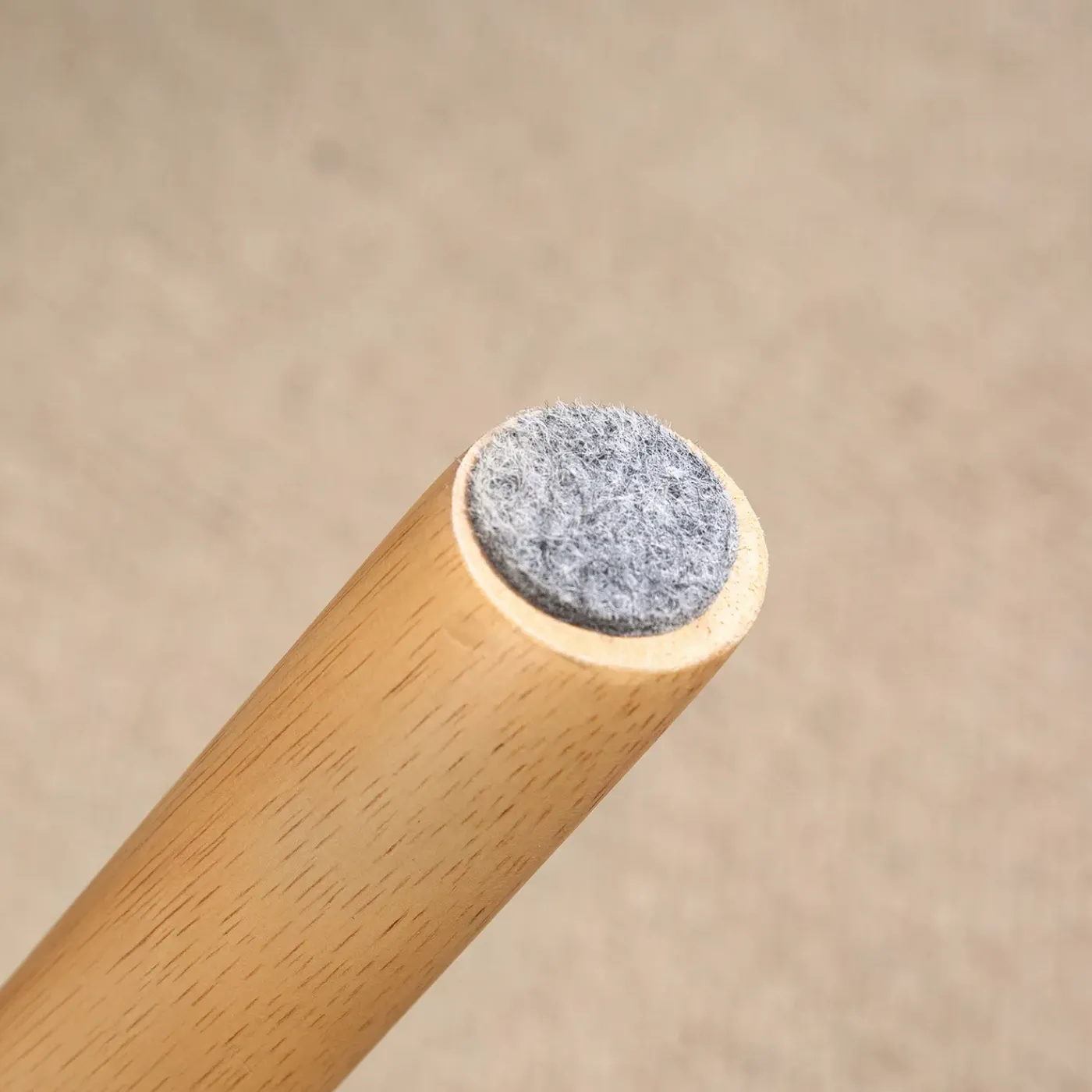 4Goodz Voetensteun Met Fleece Bekleding En Houten Poten - Lichtgrijs