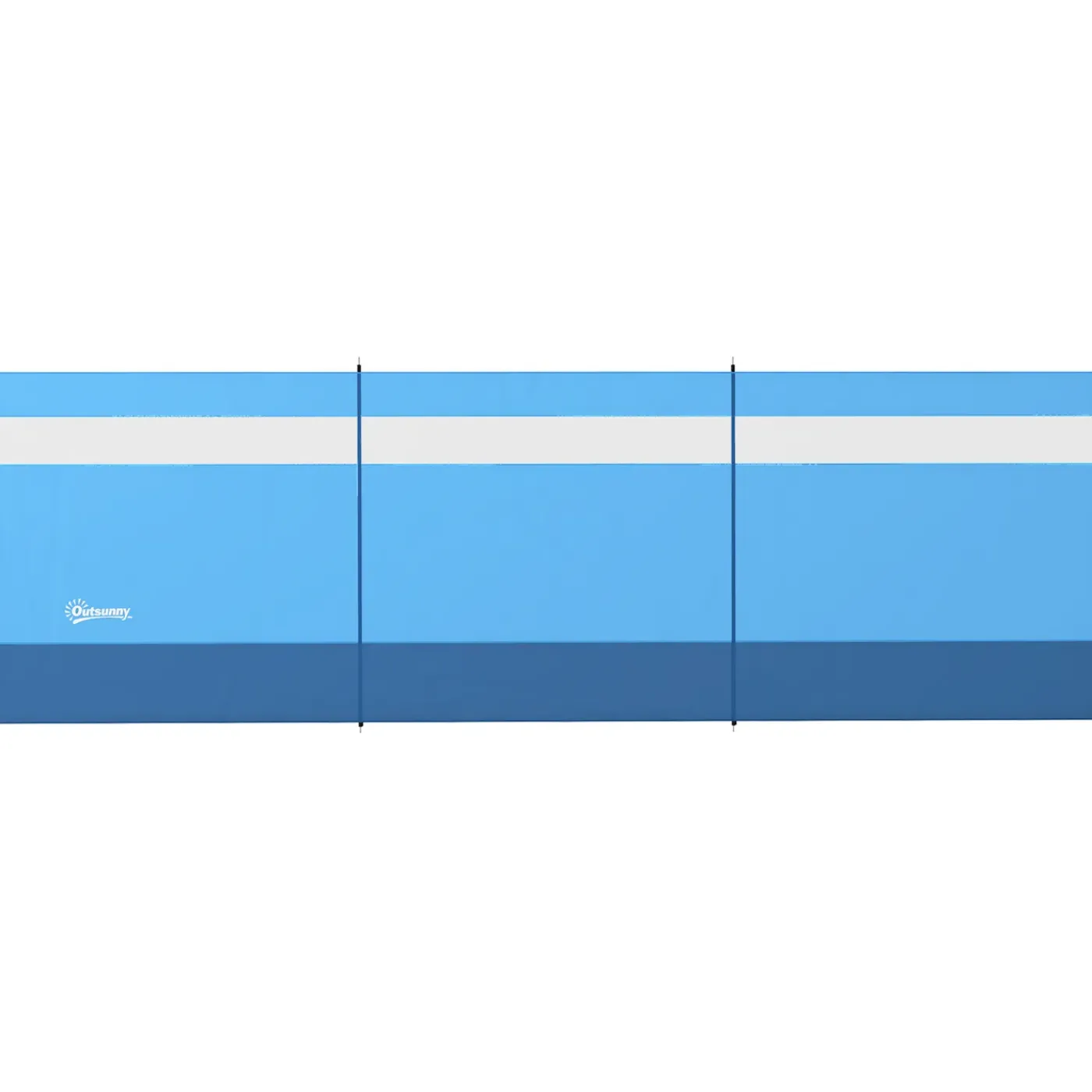 4Goodz Windscherm Met Kijkvenster En Draagtas, Stalen Palen, 440x140cm, Blauw