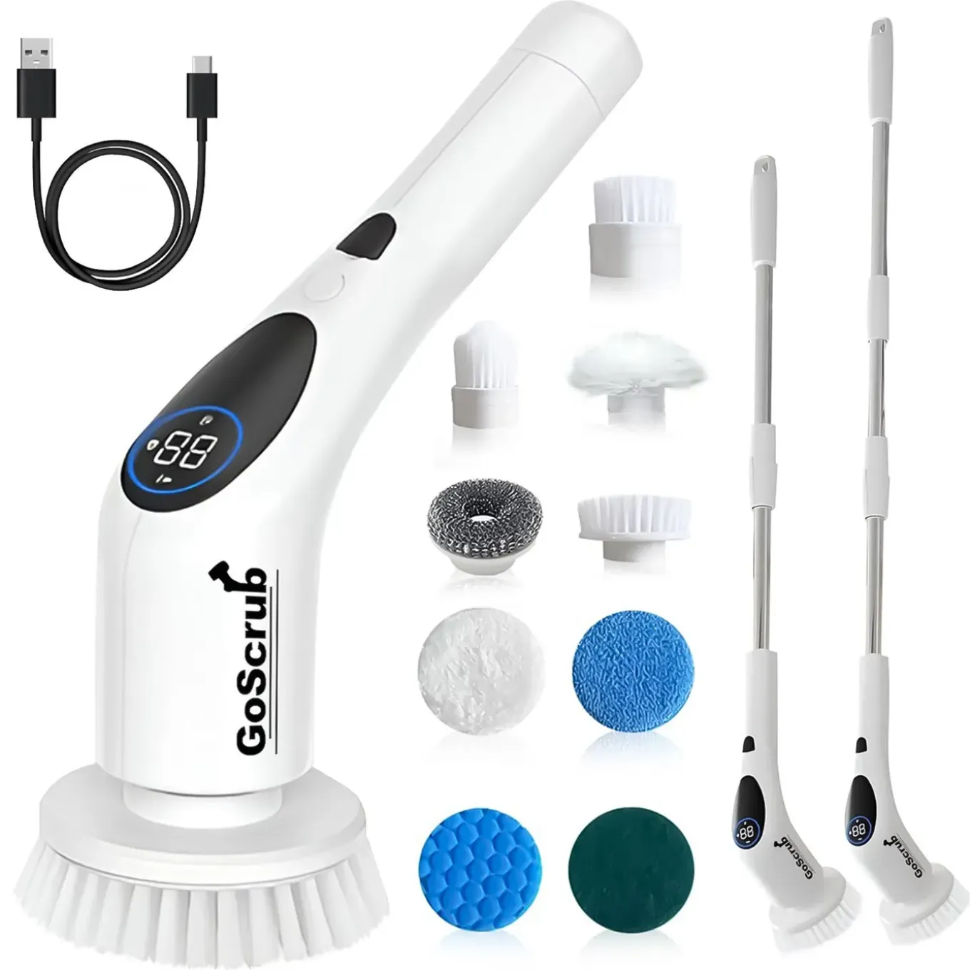 GoScrub® Cleaning King V2 - Elektrische Schoonmaakborstel – Elektrische Schrobber