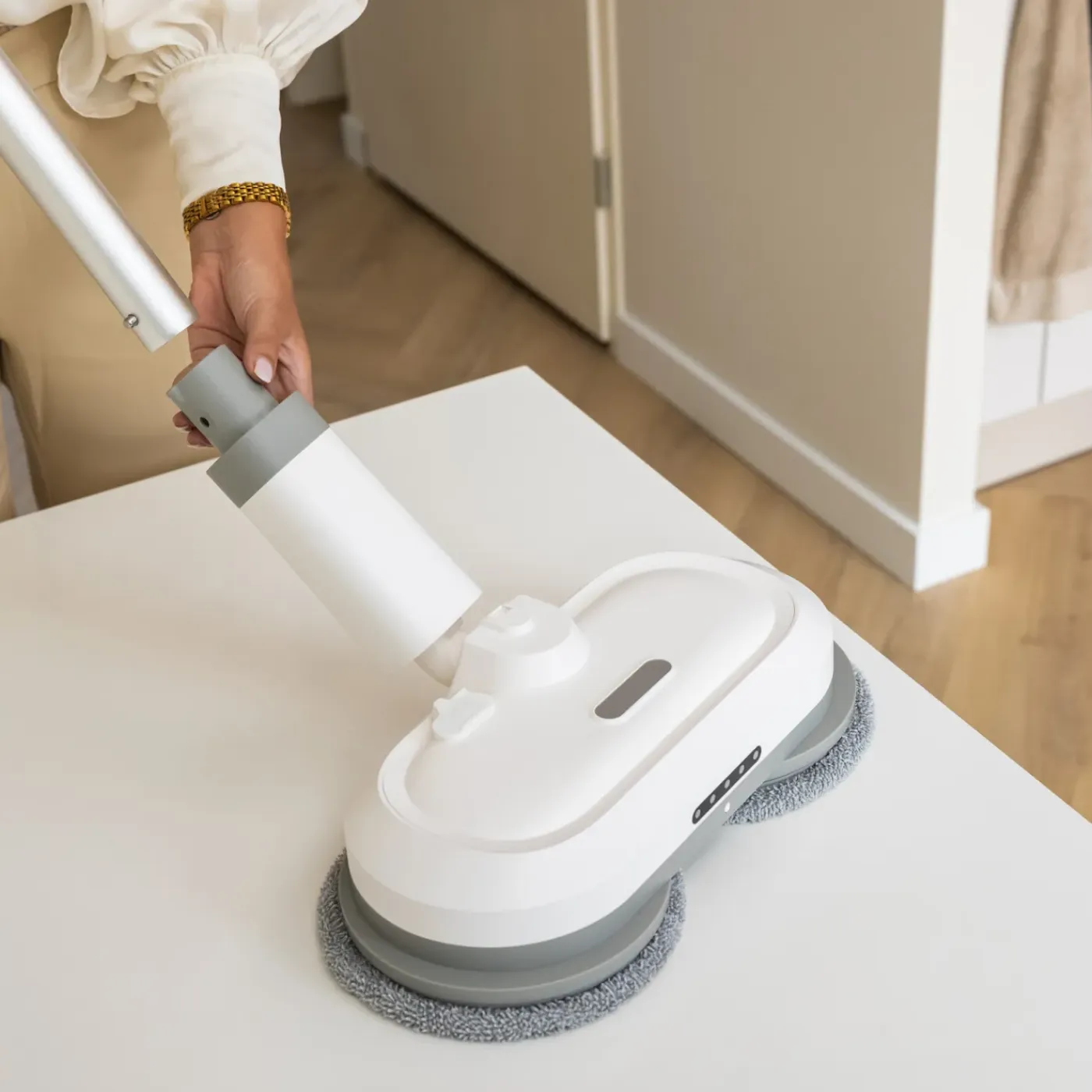 GoScrub ® Draadloze Elektrische Dweil - Vloerreiniger voor Harde en Houten Vloeren