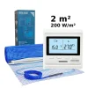 Grand Meyer Elektrische Vloerverwarmingsset 2 M², 200 W/m² + Hw500 Programmeerbare Thermostaat