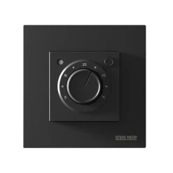 Grand Meyer Elektronische Thermostaat Mst-9n Zwart, Compatibel Met Twee Maten (46×46 Of 56×56 Mm)