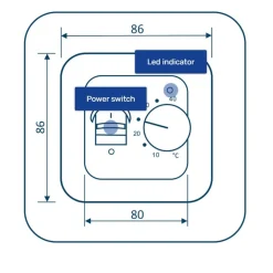 Grand Meyer Elektronische Thermostaat Mst-1, 16a, 230 V