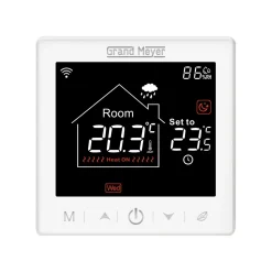 Grand Meyer Programmeertbare Wi-fi Thermostaat Sn-10, 16a, 230 V, Wit