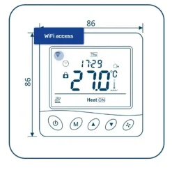 Grand Meyer Programmeertbare Wi-fi Thermostaat W350, 16a, 230 V, Wit