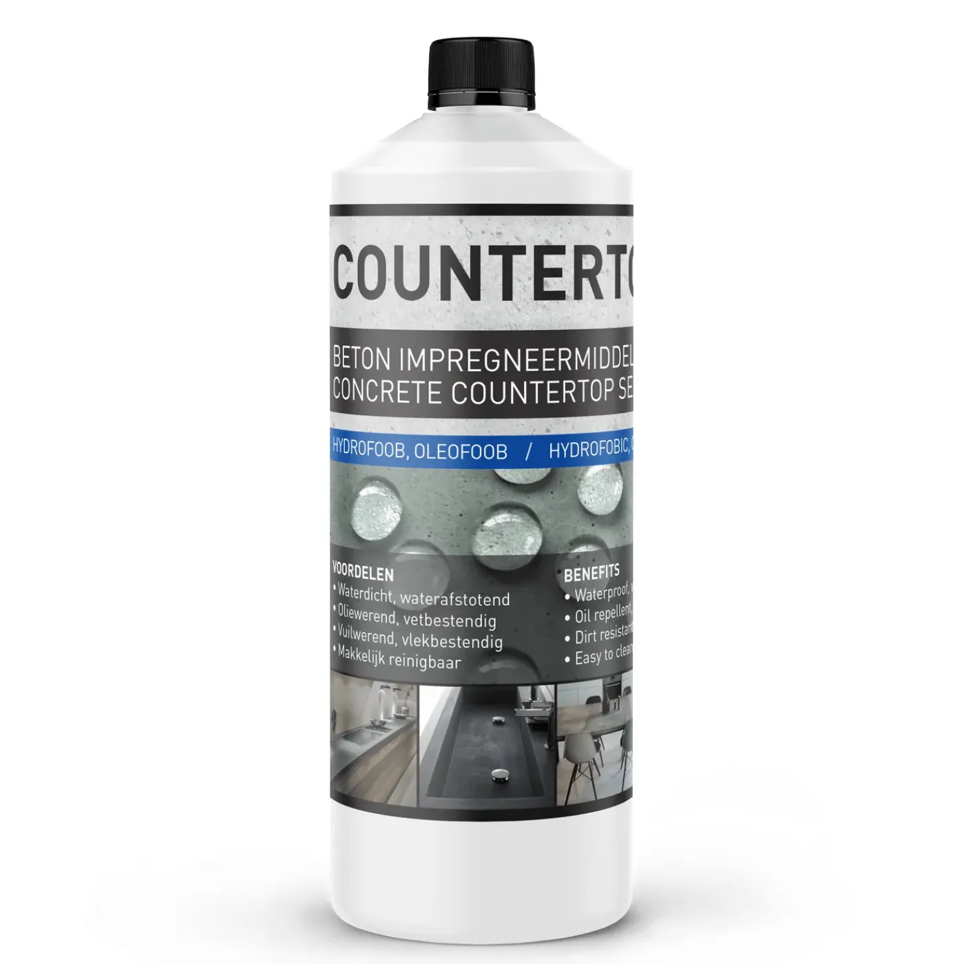 GreenSeal Solutions GreenSeal - Countertop Pro - Betonnen aanrechtblad, kleukenblad oliewerend impregneren - 1L / 6m²
