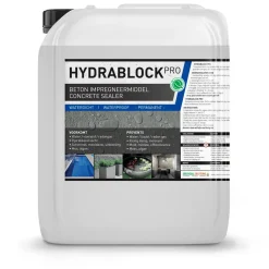 GreenSeal - Hydrablock Pro - Beton Impregneermiddel - 100% Waterdicht Kelders, Fundering 10L