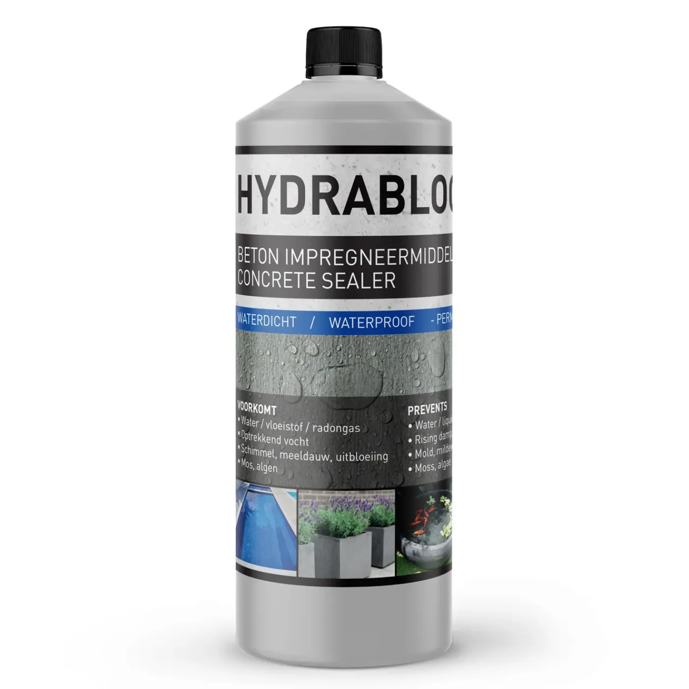 GreenSeal Solutions GreenSeal - Hydrablock Pro - Kelder waterdicht maken - Beton impregneermiddel 1L / 4m²
