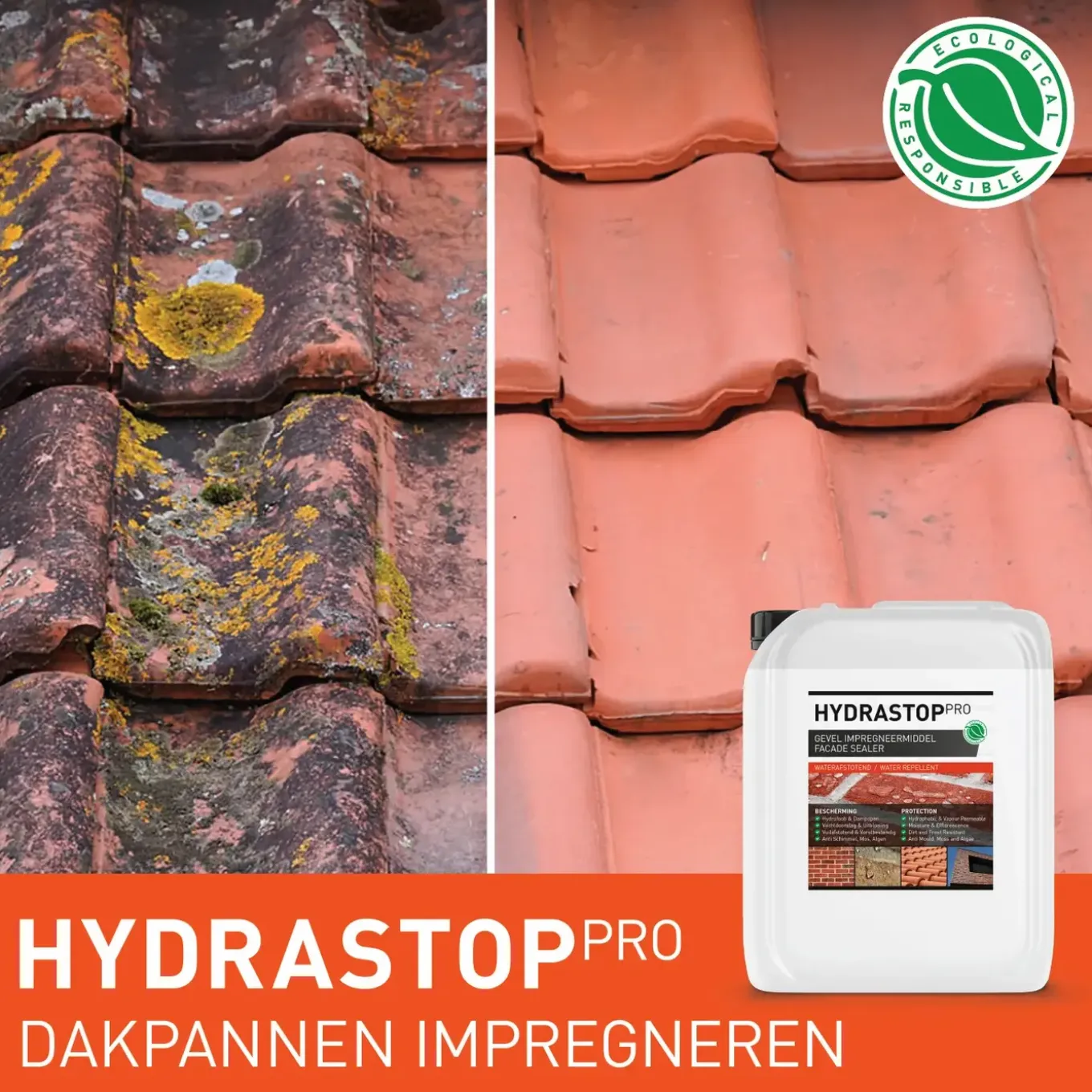 Greenseal - Hydrastop Pro - Gevel impregneermiddel 5L / 30m² + Gevelreiniger Tergeo Pro Cleaner 1L
