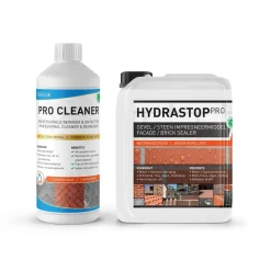 GreenSeal Solutions Greenseal - Hydrastop Pro - Gevel impregneren - 2.5L / 15m² + Tergeo Gevelreiniger 1L