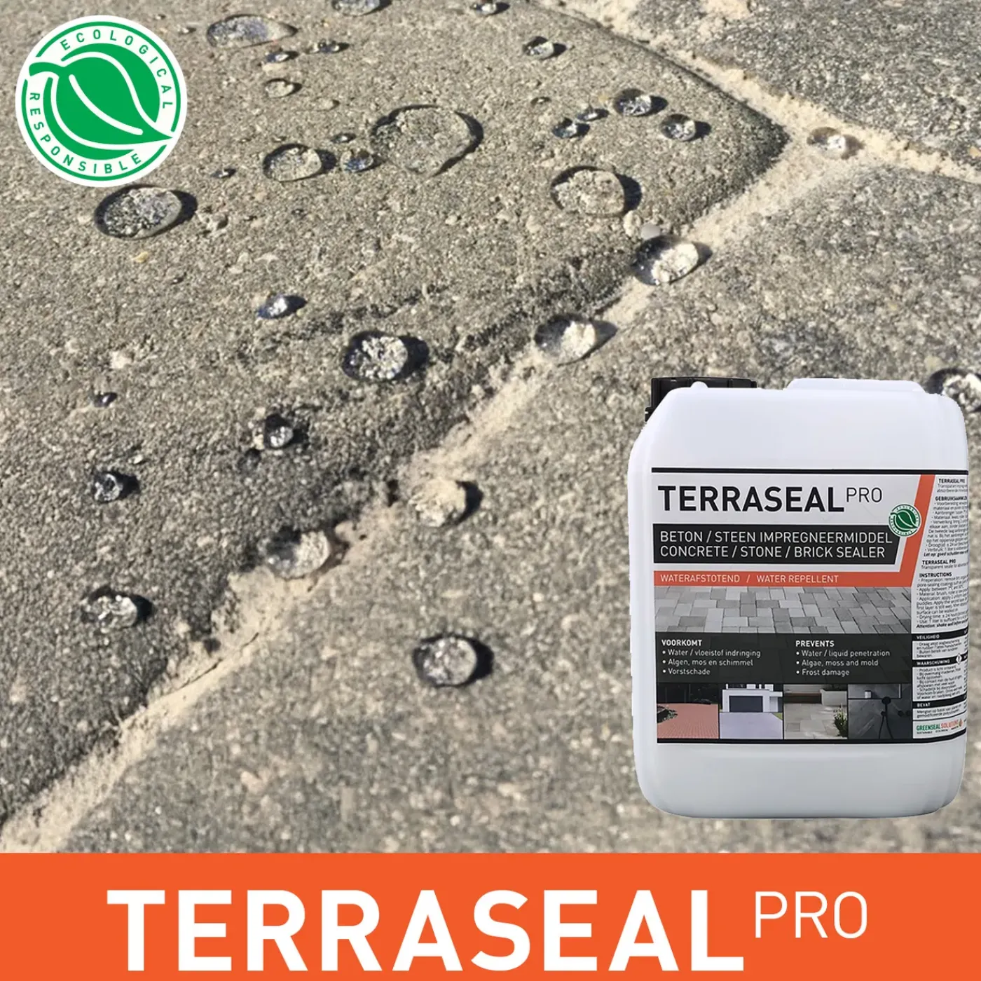 GreenSeal Solutions GreenSeal - Terraseal Pro - Betontegels impregneren Terras impregneermiddel 2.5L / 15m²