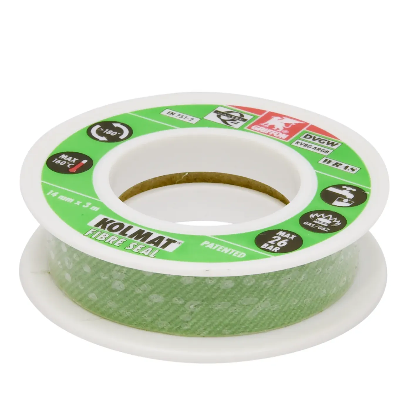 Griffon Kolmat afdichtingstape Fiber Seal 12mm 3m 6pp