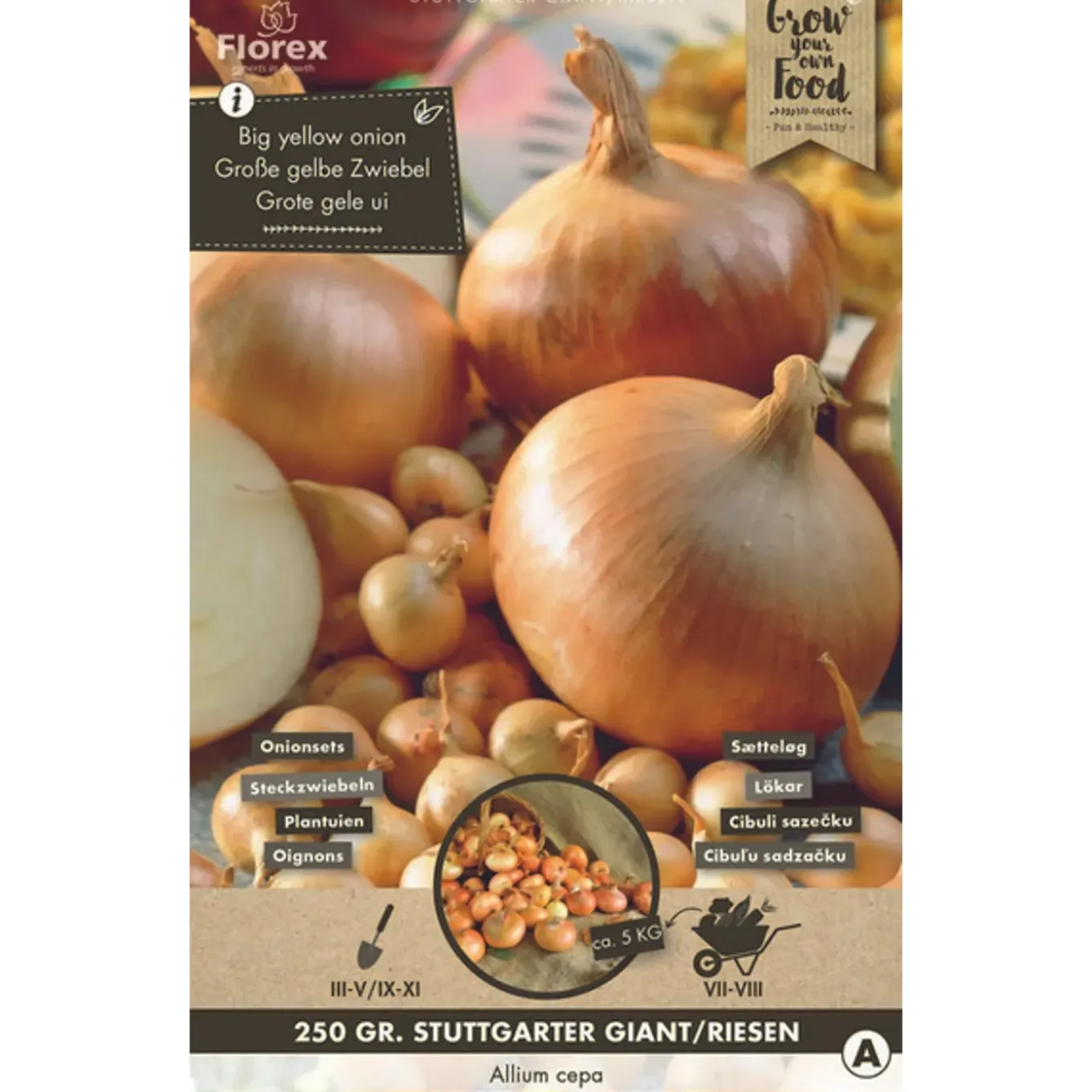 Groentezaden Uien - Stuttgarter Riesen - 250g