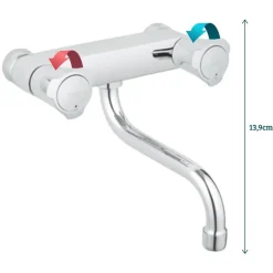 Grohe - Costa L Wastafelmengkraan - Zonder Aansluitingen, Draaibare Uitloop - 200 Mm