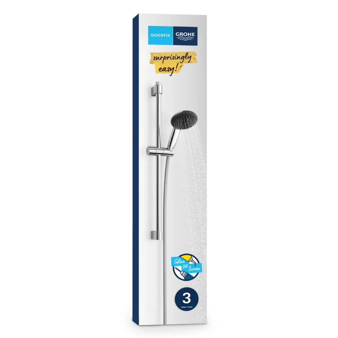 Grohe douchegarnituur Start Alira – 3 straalsoorten