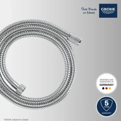 GROHE Doucheslang VitalioFlex Metal - Anti-torsie - Universeel - Chroom - 150cm