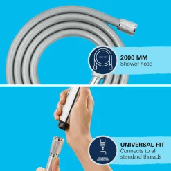 Grohe Doucheslang VitalioFlex Comfort - Anti-torsie - Universeel - Chroom - 200cm